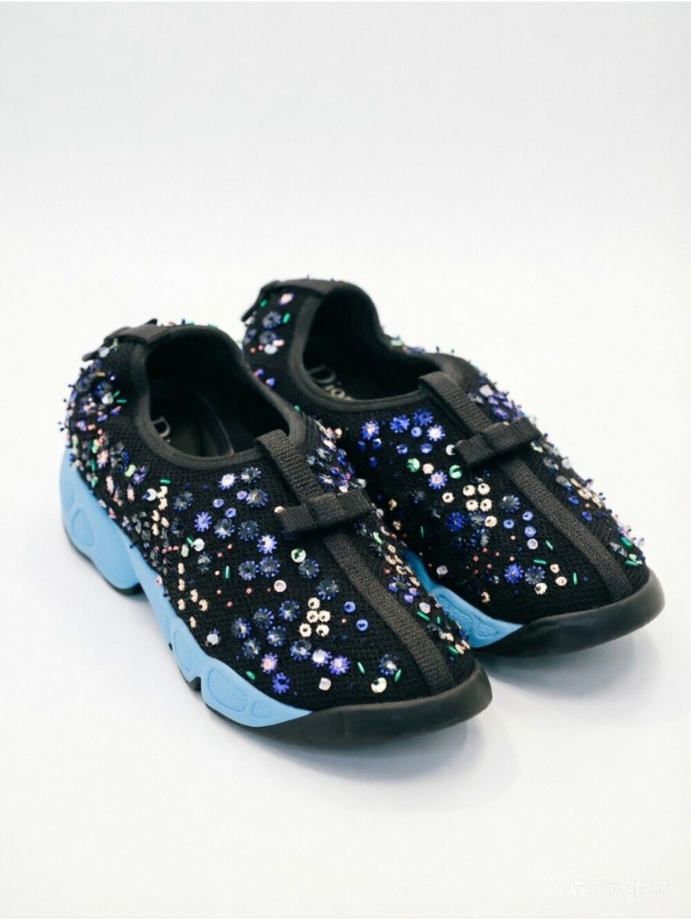 Dior Embellished Sequin Slip-On Sneakers